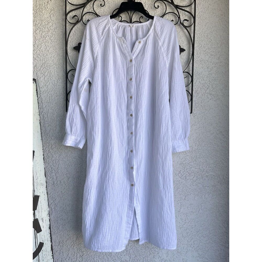 Aritzia Wilfred Free Gauze Midi Dress - Size Small - White